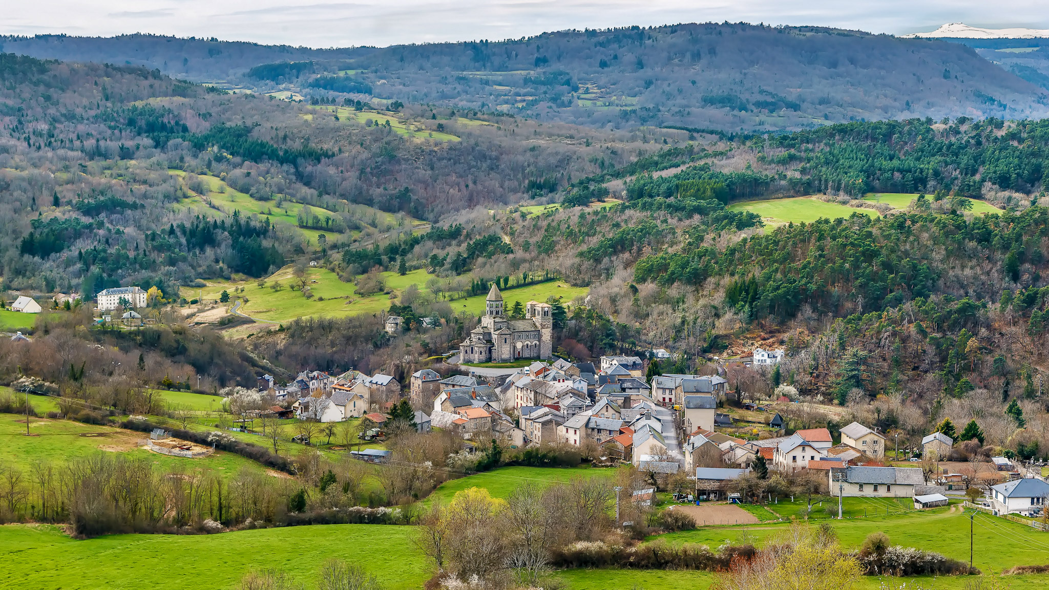 Saint Nectaire, village of the Massif du Sancy