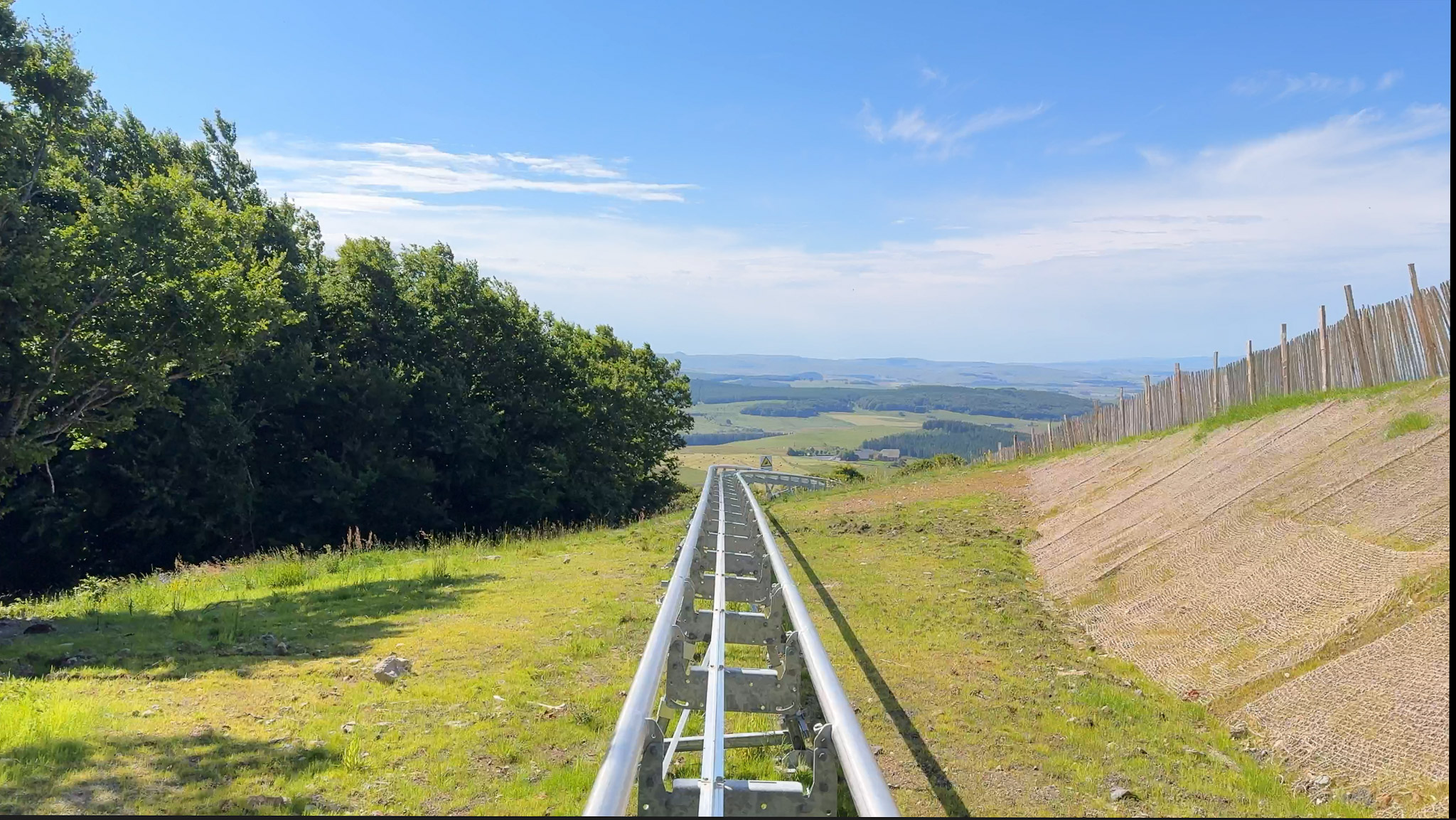 Super Coaster Super Besse - the Auvergne countryside