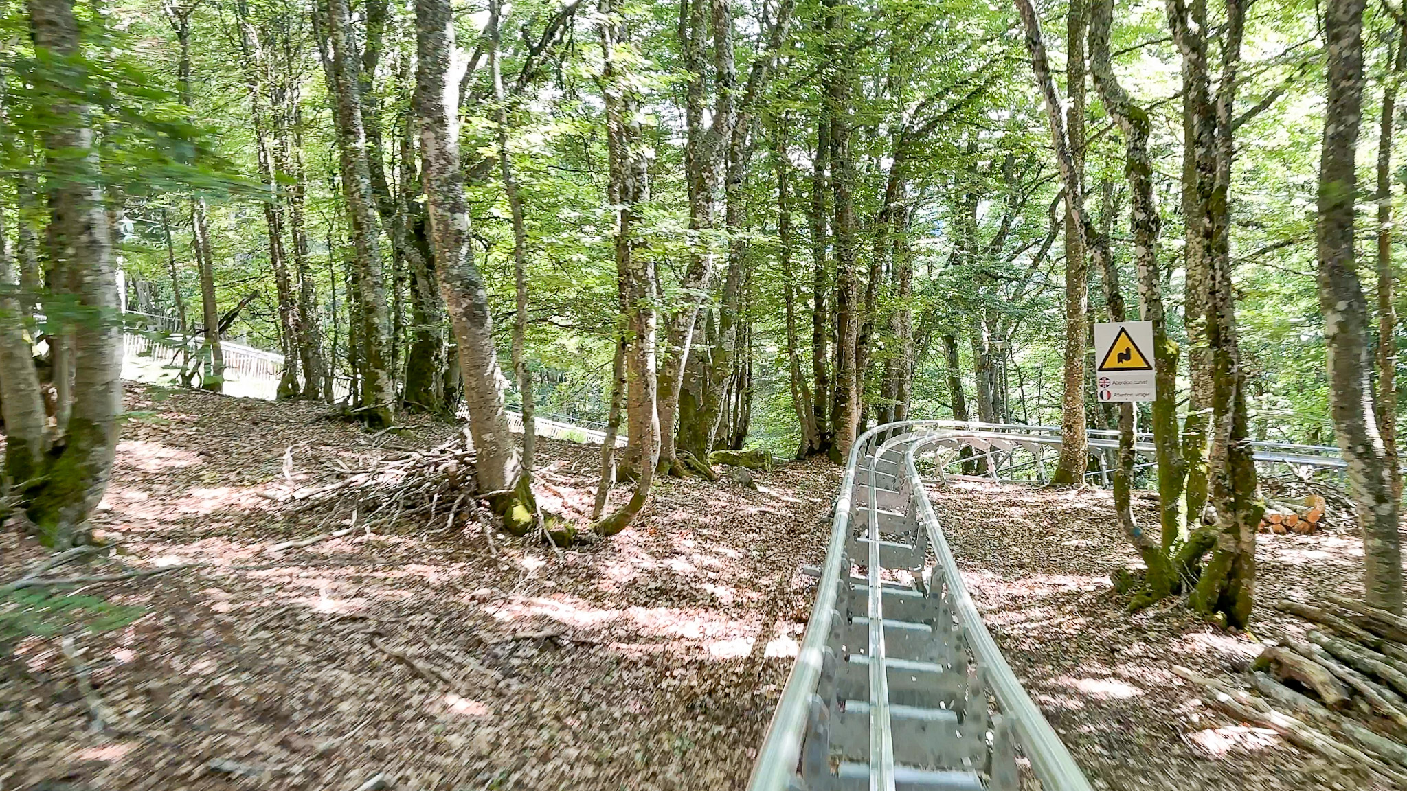 Super Coaster Super Besse - under the trees