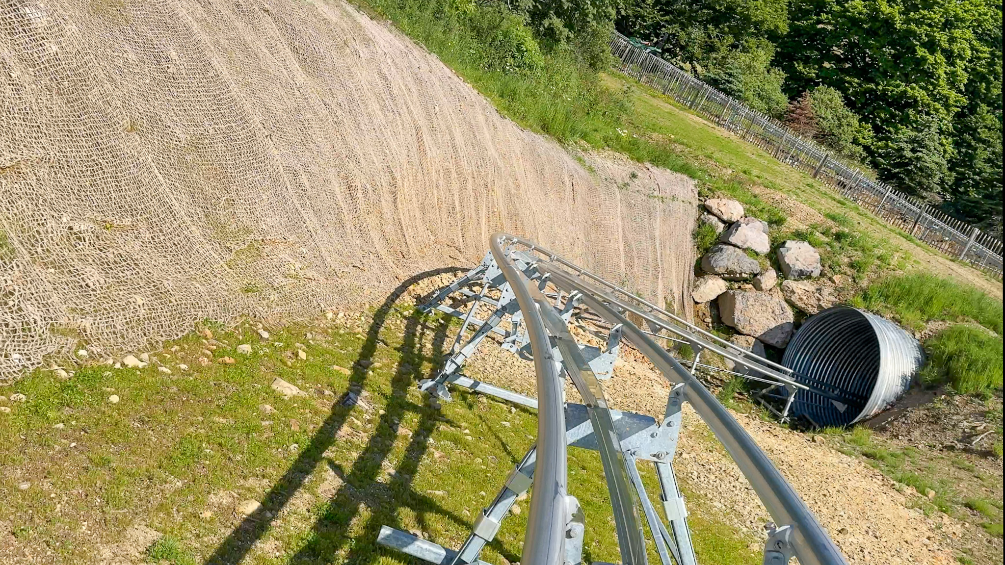 Super Coaster Super Besse - the arrival tunnel