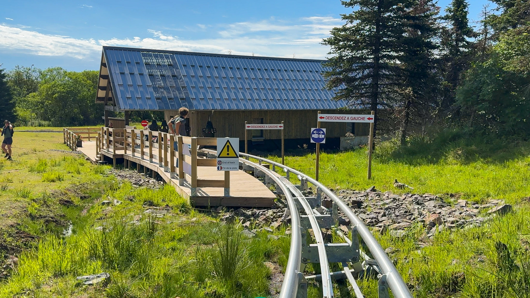 Super Coaster Super Besse - finish line