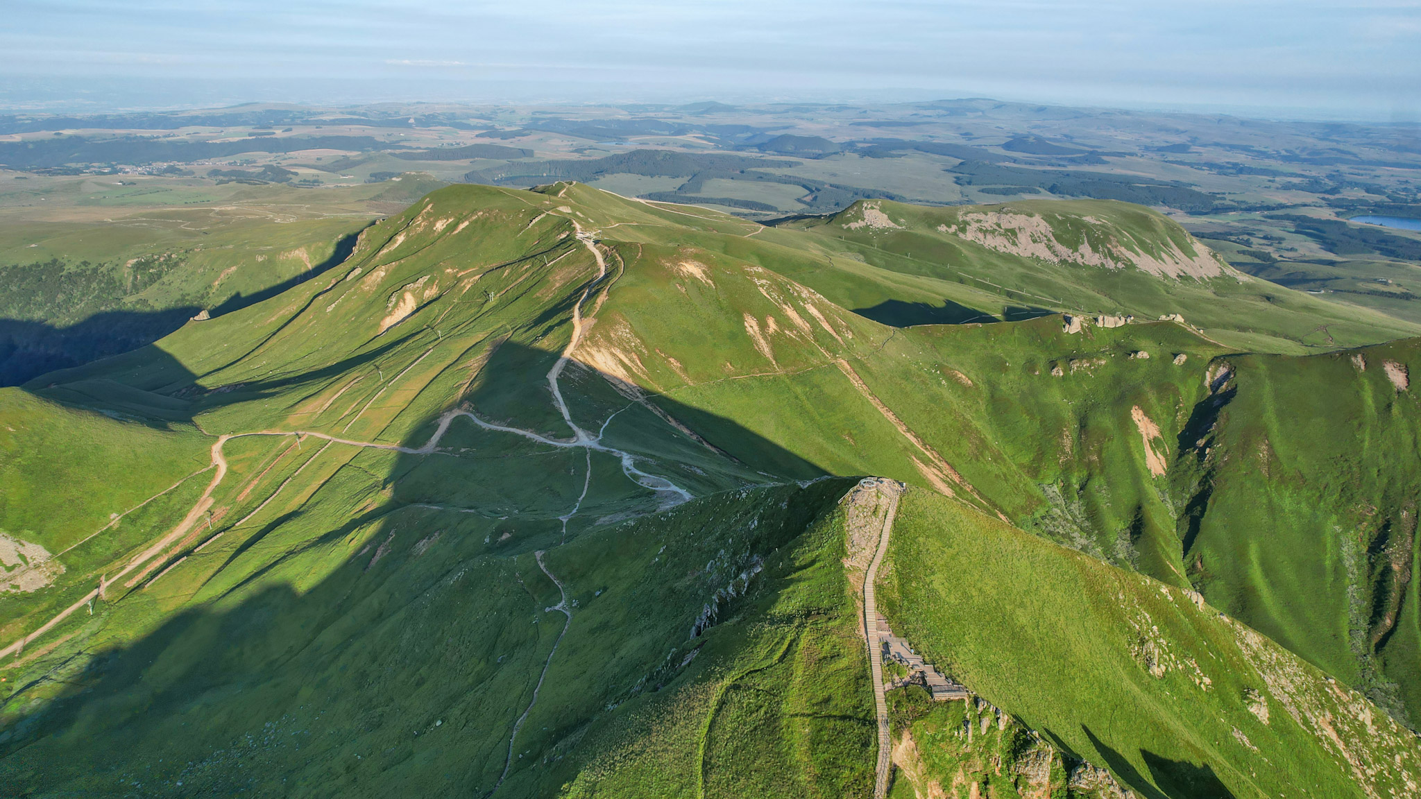 Puy de Sancy, Puy Ferrand, Puy de la Perdrix and Lake Pavin