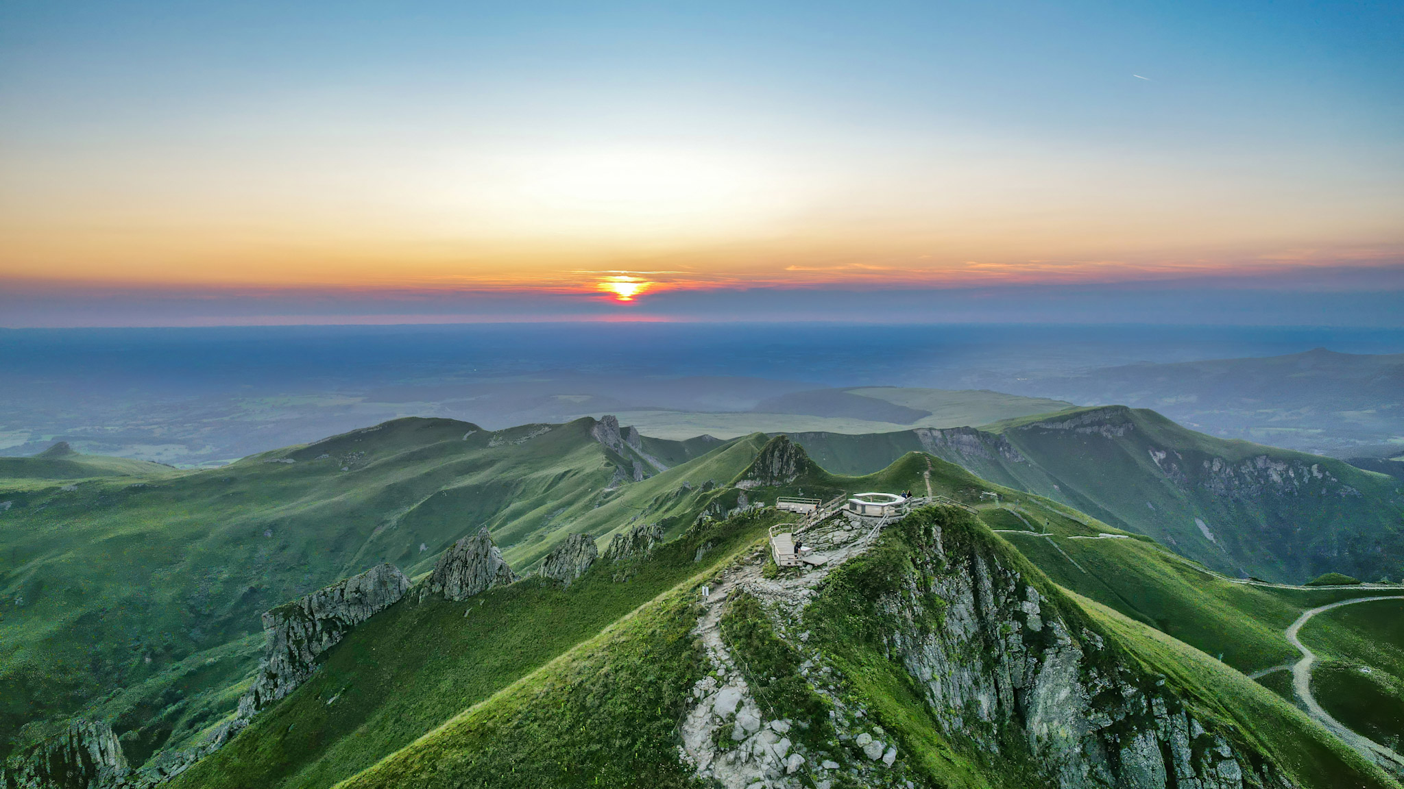 Sunset on the Monts Dore