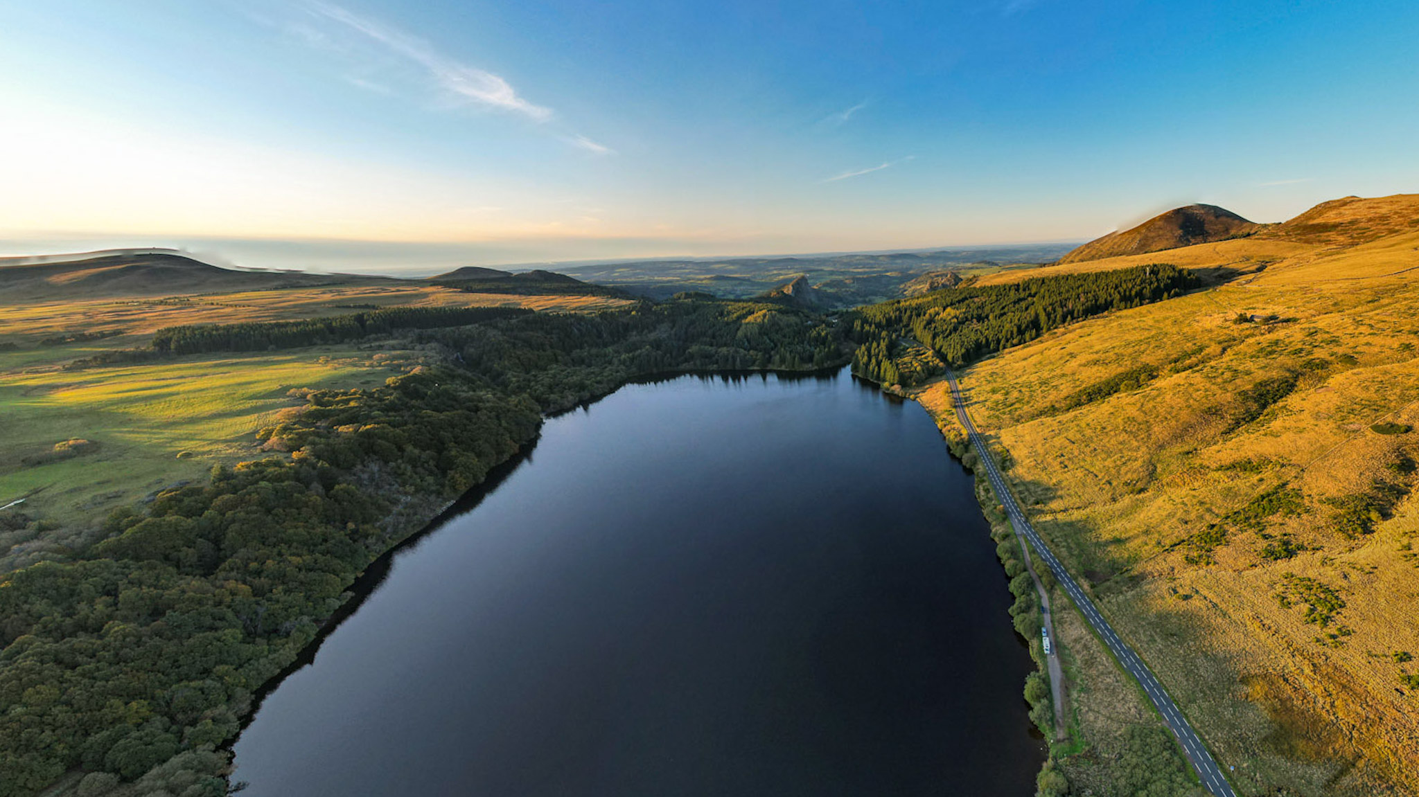 Lac de Guery and the Roches Tuiliere et Sanadoire