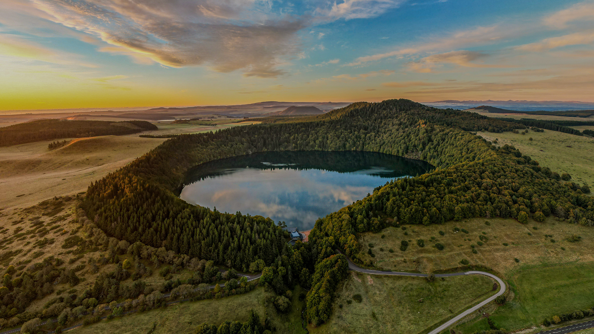 The majestic Pavin Lake in the heart of Sancy