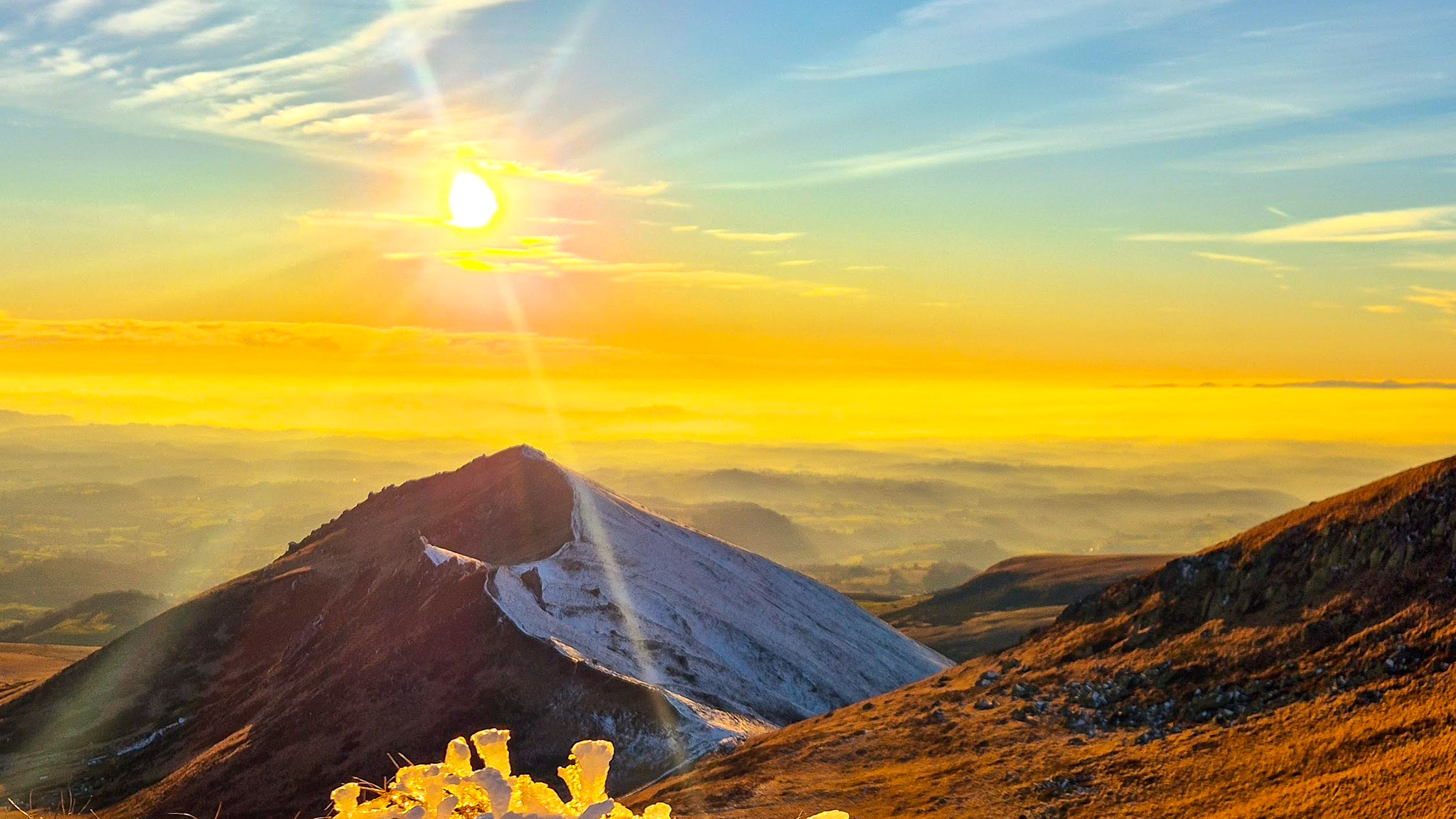 Sunset in the Sancy