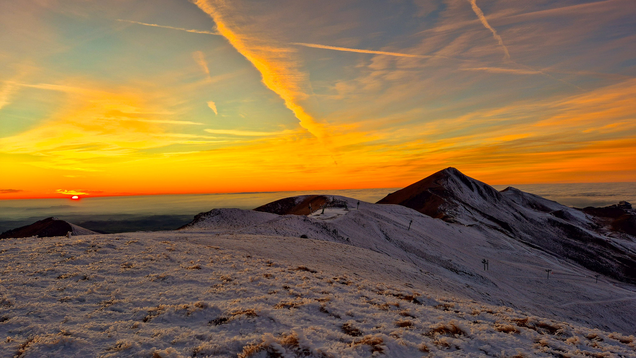 Sunset at Puy Ferrand