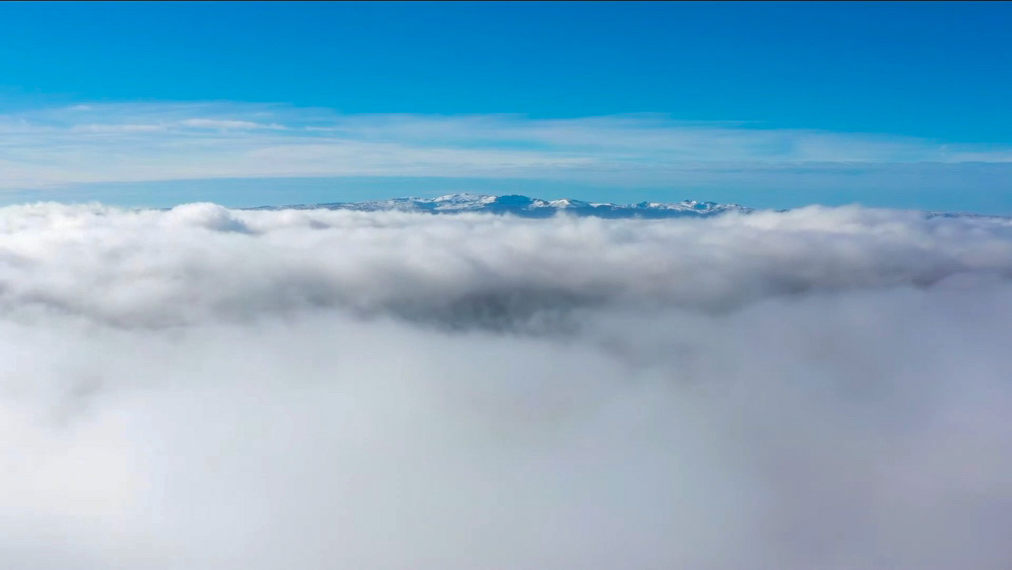 The Monts Dore Massif and a Sea of ​​Clouds