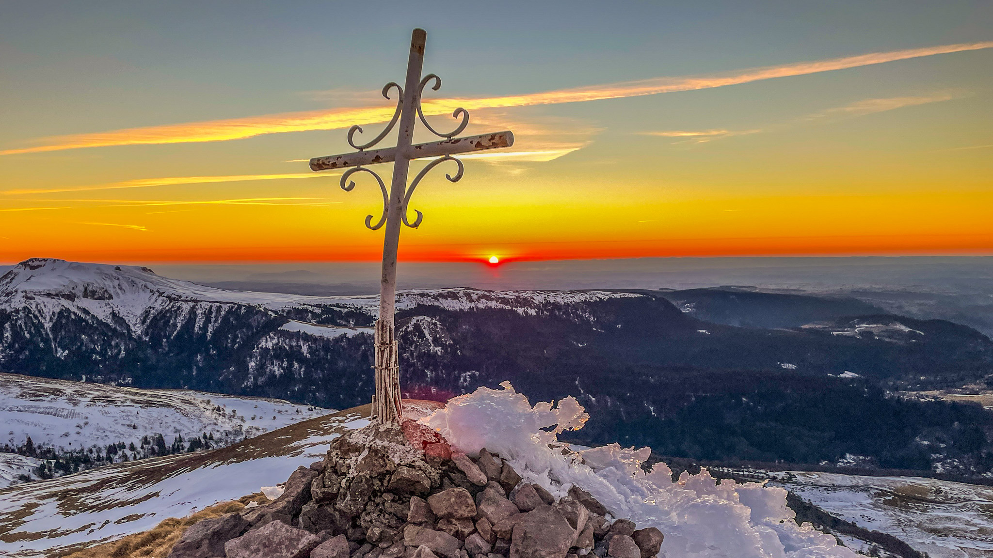 Sunset at Puy de l'Angle