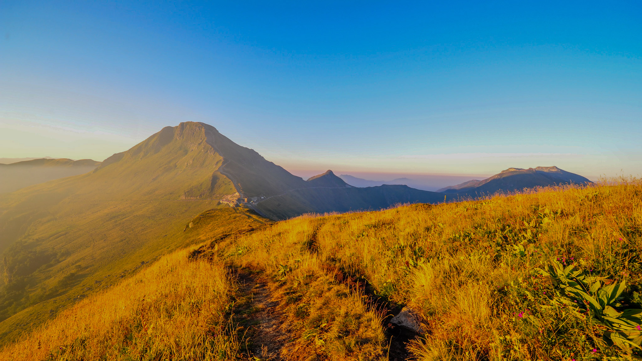 Puy Mary, a major French site in the Cantal mountains