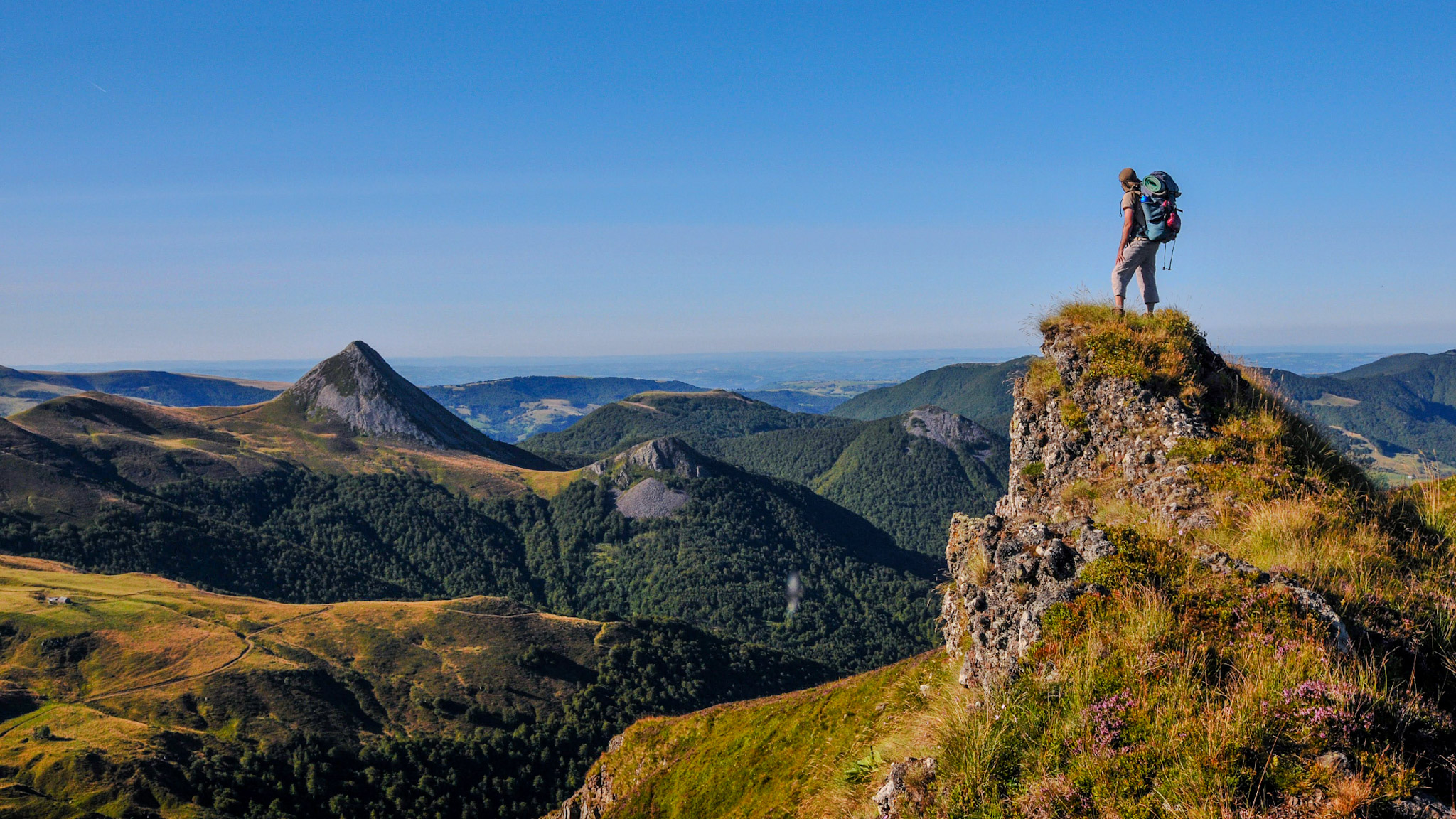 Hiking in the Cantal Mountains