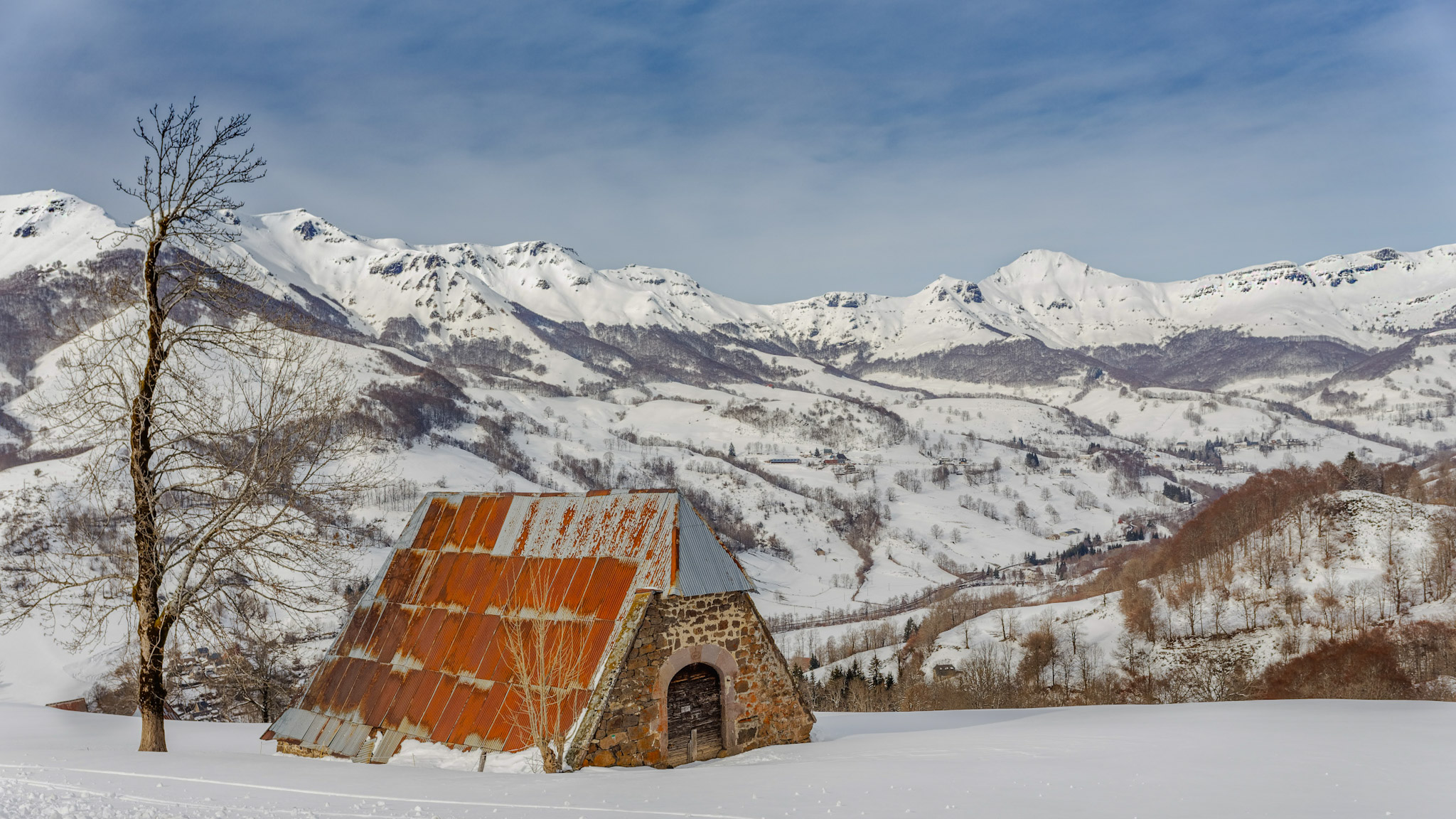 Buron in the heart of the Mandailles valley