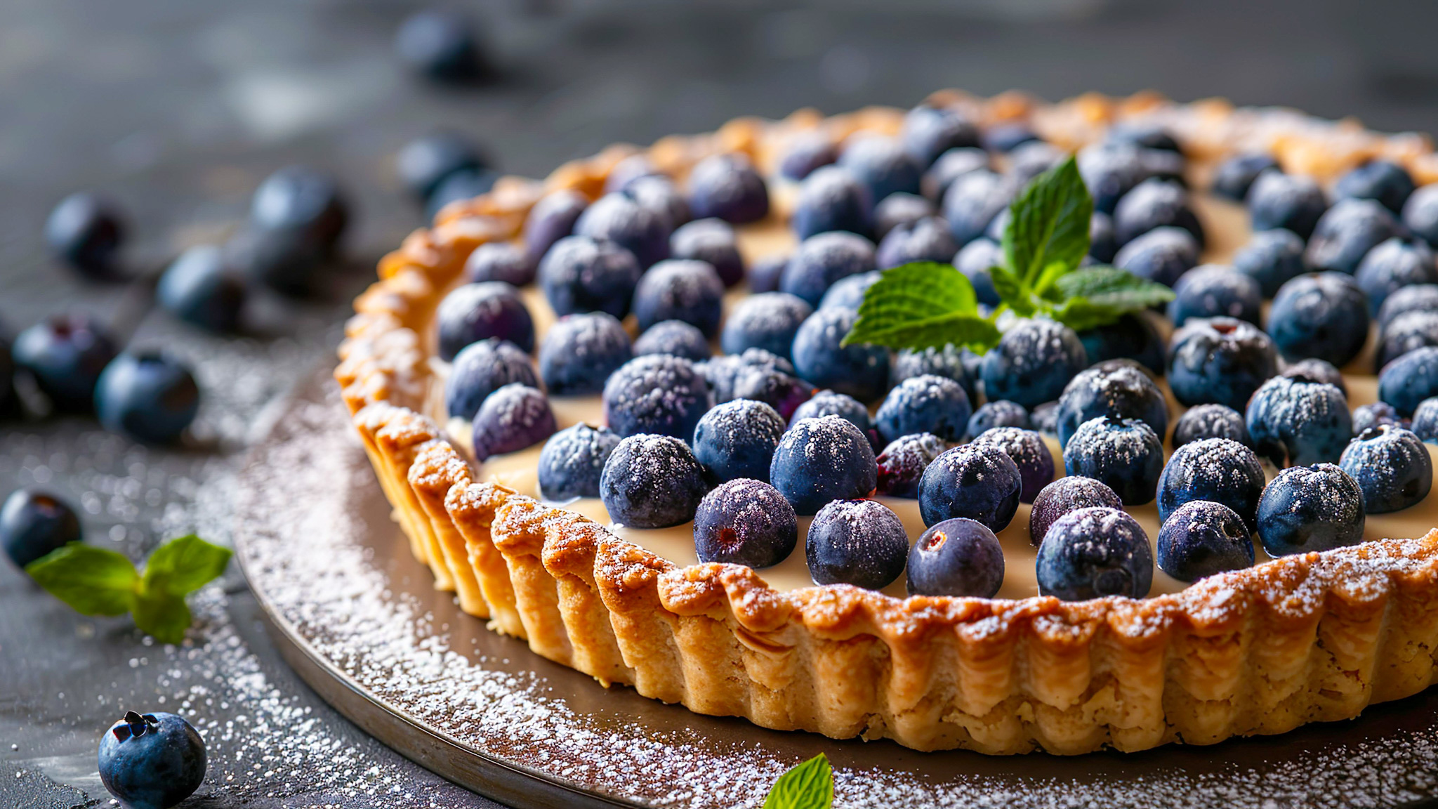 Blueberry Tart from our Mountains