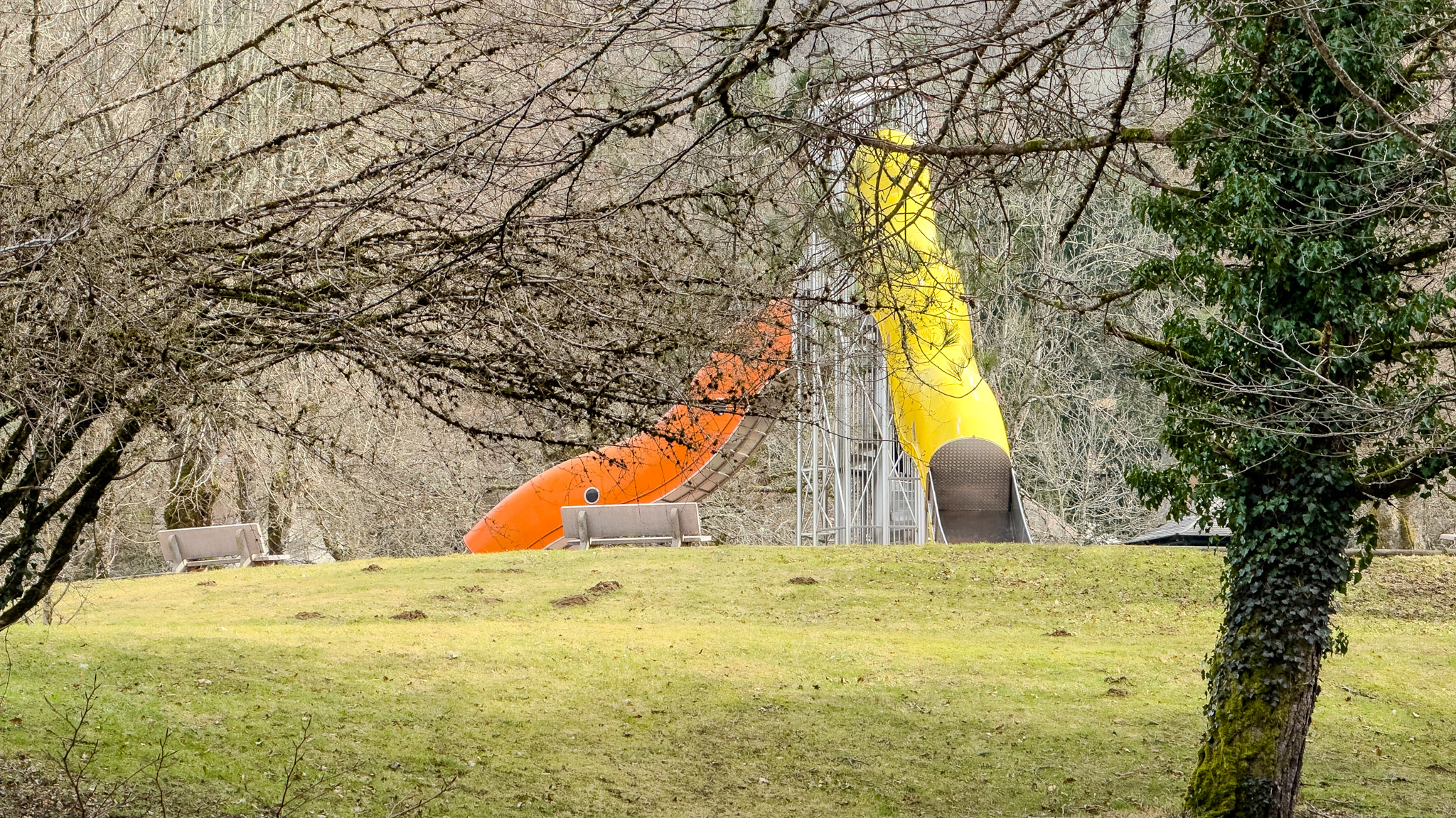 Parc Fenestre Toboggan playground at La Bourboule